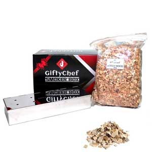 Gifty Chef Smoker Box Wood Chips Bundle