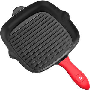 heavy duty cast iron grill pan